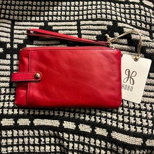 HOBO Red Flame Clutch Wristlet Wallet - NWT